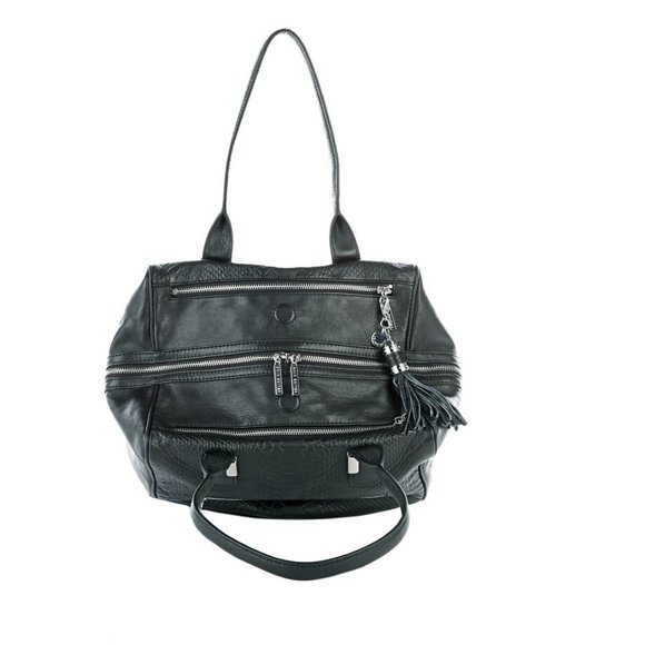 🎁Celine Dion Elegy Snake Embossed Leather Satchel - Picture 5 of 8